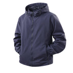 Men's Lightweight Breathable Hooded Windbreaker with Mesh Lining and Zipper Pockets Fashion Glam