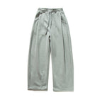 Unisex Wide Jogging Pants with Pleats, Elastic Drawstring and Side Pockets Fashion Glam