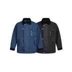 Men's utility jacket with toggle fastenings, cord collar, and multiple pockets Fashion Glam
