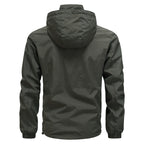 Men's Breathable Ultralight Wind and Rain Jacket with Mesh Lining and Concealed Chest Pocket Fashion Glam