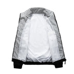Men's Sporty Track Windbreaker Jacket with Stand Collar, Mesh Lining and Zipper Pockets Fashion Glam