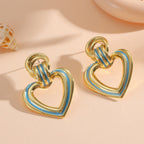 Women’s earrings in modern heart design Fashion Glam