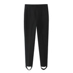 Ladies tailored suit trousers with crease and ankle strap Fashion Glam