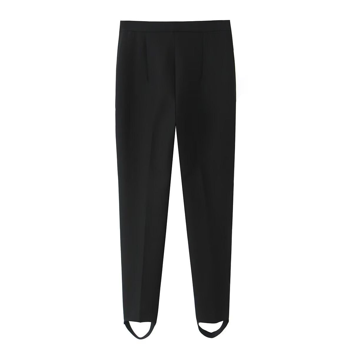 Ladies tailored suit trousers with crease and ankle strap Fashion Glam