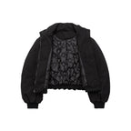 Unisex Boxy quilted bomber jacket with high stand-up collar and flap pockets Fashion Glam