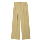 Women wide high-waisted pleated trousers with wide leg Fashion Glam