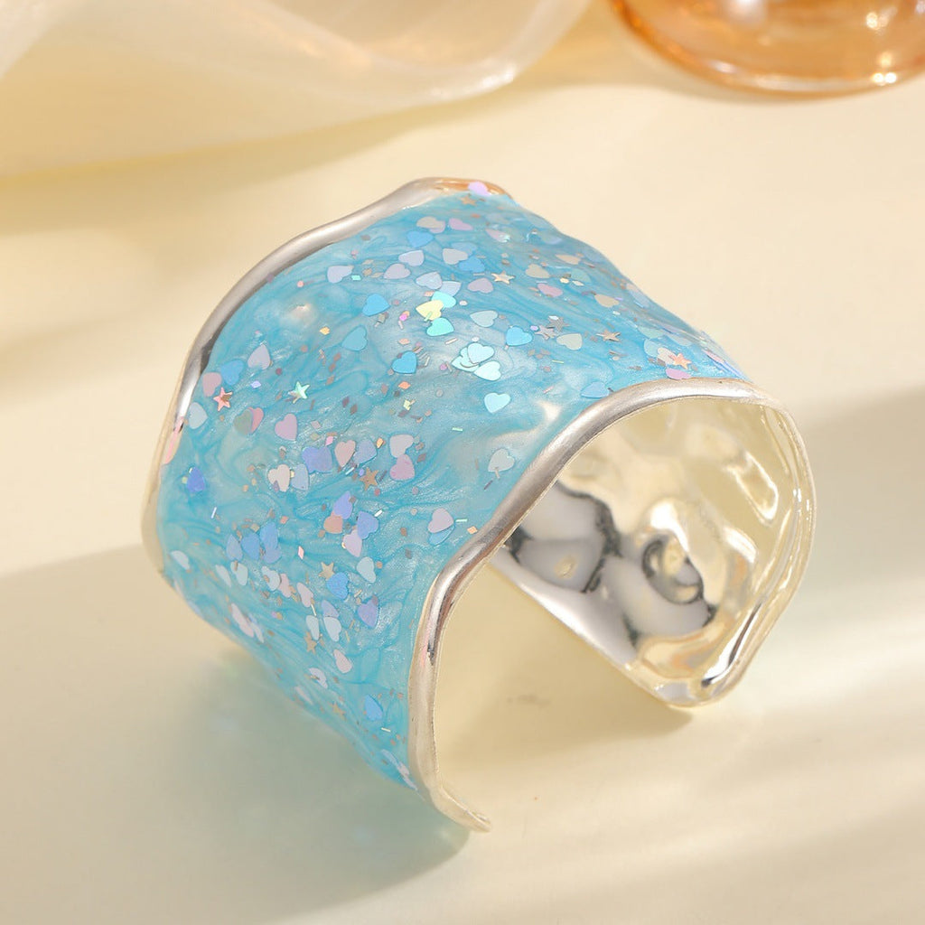 Women's Glittering Ring made of high-quality Epoxy Resin Fashion Glam