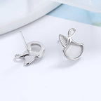 Women's earrings in elegant whale fin design Fashion Glam