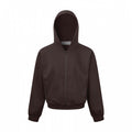 Unisex Short cut hooded zip jacket made of heavy French terry with elastic hem and raglan sleeves Fashion Glam