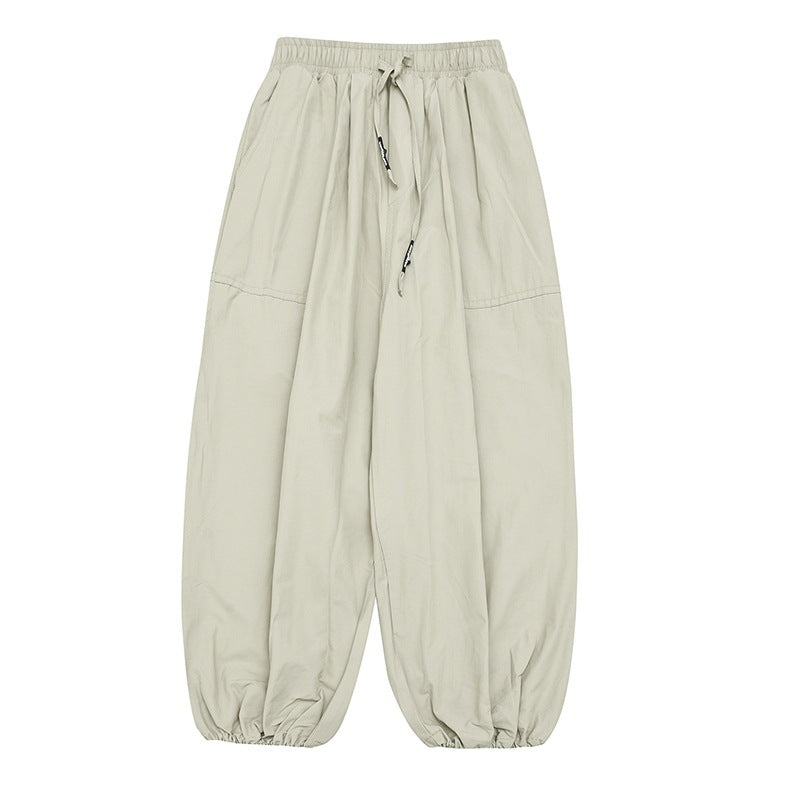 Unisex balloon pants with drawstring, elastic cuffs and relaxed fit Fashion Glam