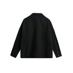 Unisex Oversize Shirt Jacket with Flap Pockets, Snap Button Placket and Carabiner Detail Fashion Glam