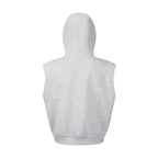 Unisex Sleeveless Hooded Vest with Full Zip and Kangaroo Pockets Fashion Glam