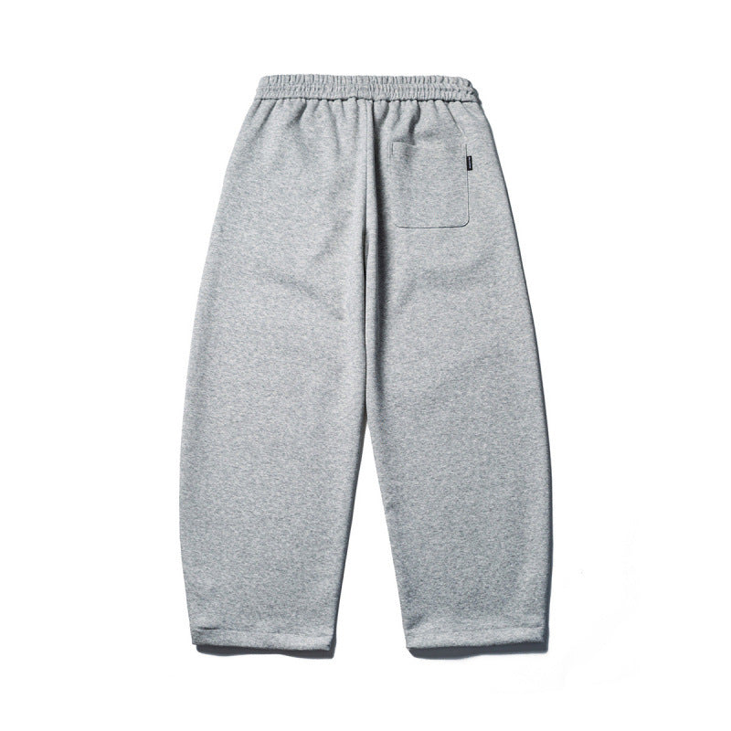 Men's loose-fitting sweatpants with elastic drawstring waistband and cropped leg Fashion Glam