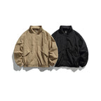 Unisex Lightweight Nylon Bomber Jacket with Stand-Up Collar, Full Zip and Elastic Hem Fashion Glam