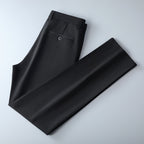 Men's slim-fit suit trousers made of stretch twill with straight leg Fashion Glam