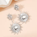 Women's Hanging Earrings in Modern Radiant Design Fashion Glam