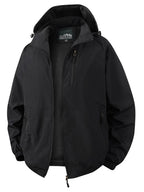 Men's Ultralight All-Weather Outdoor Jacket with Hood Breathable Mesh Lining and Zippered Pockets Fashion Glam