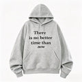 Unisex Oversize Hoodie with Statement Print, French Terry and Kangaroo Pocket Fashion Glam