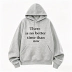 Unisex Oversize Hoodie with Statement Print, French Terry and Kangaroo Pocket Fashion Glam