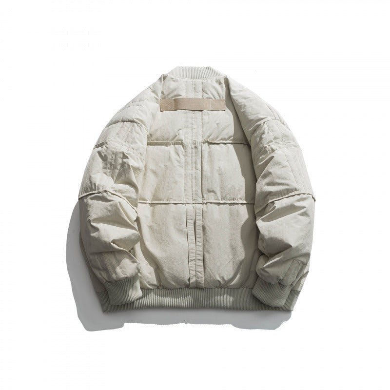 Unisex Boxy padded bomber jacket with ribbed cuffs and boxy silhouette Fashion Glam