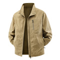 Men's Lightweight Field Utility Jacket with Mesh Lining, Stand-Up Collar and Zipper Pockets Fashion Glam