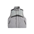 Unisex Lightweight Padded Stand-Up Collar Vest in Boxy Cut with Zipper Pockets Fashion Glam