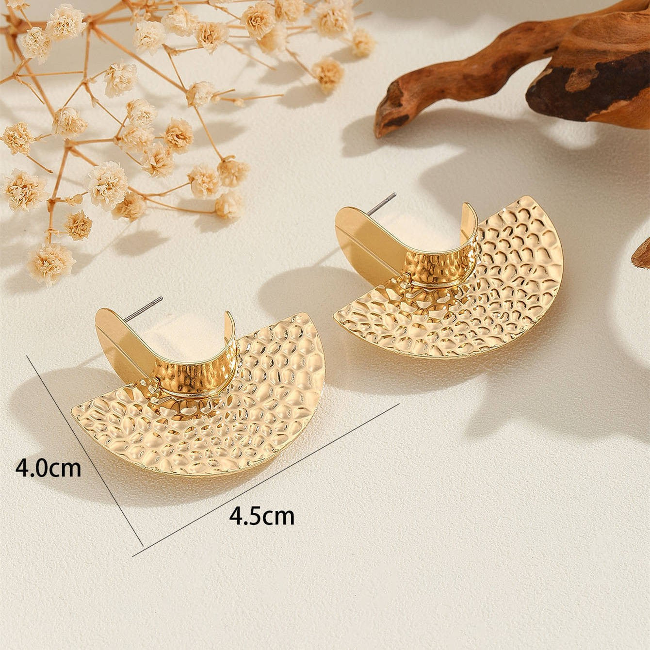 Women's Hanging Earrings with Artistic, Textured Design Fashion Glam
