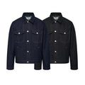 Unisex Timeless Boxy Denim Jacket in Worker Look with Flap Pockets and Metal Button Placket Fashion Glam