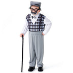 Men's carnival costume as a stylish grandfather with characteristic accessories Fashion Glam
