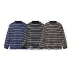 Unisex fine knit sweater in boxy cut with round neck and maritime stripes Fashion Glam