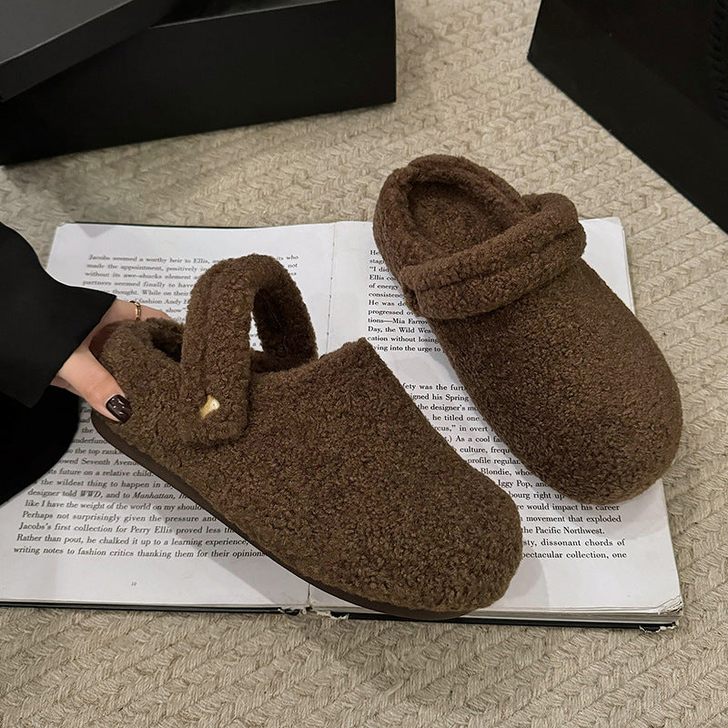 Women's Quilted Teddy Slippers with Fold and Padded Comfort Footbed Fashion Glam