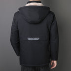 Men's transitional jacket with teddy lining, windproof outer shell and hood Fashion Glam