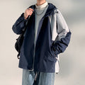 Men's two-layer softshell overlay jacket with hood, wind and water repellent membrane and adjustable hem Fashion Glam