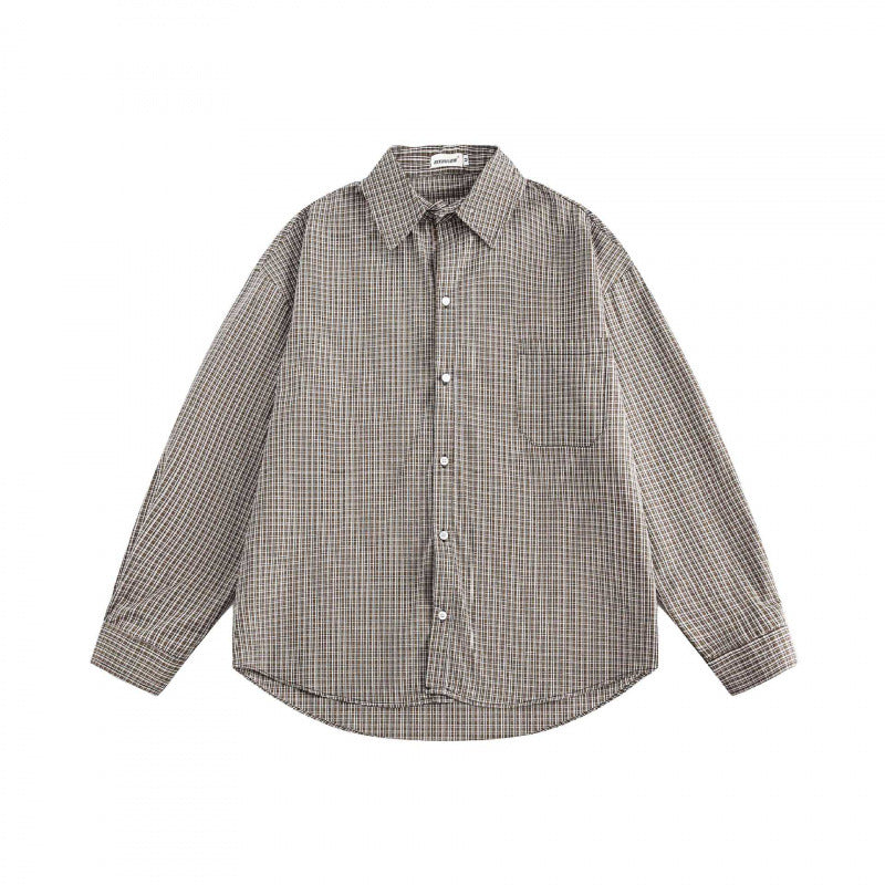 [Unisex Oversize Shirt Jacket in Boxy Cut with Chest Pocket Fashion Glam] Fashion Glam