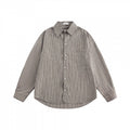 [Unisex Oversize Shirt Jacket in Boxy Cut with Chest Pocket Fashion Glam] Fashion Glam