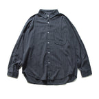 Men's Oversized Checkered Long Sleeve Shirt with Chest Pocket Fashion Glam