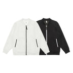 Unisex leisure bomber jacket in boxy cut with contrast zipper Fashion Glam