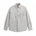 Unisex Boxy Overshirt with large patch pockets and shirt collar Fashion Glam