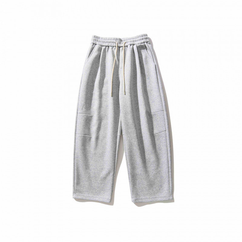 Unisex Wide Relaxed Jogging Pants made of French Terry with high elastic waistband and drawstring Fashion Glam