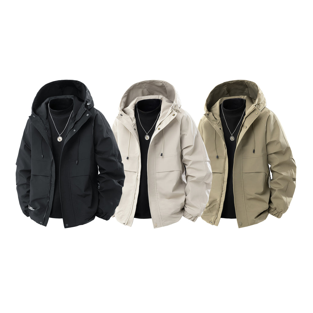 Men's Water-Repellent Urban Parka Jacket with Adjustable Hood and Multifunctional Pockets Fashion Glam