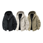 Men's Water-Repellent Urban Parka Jacket with Adjustable Hood and Multifunctional Pockets Fashion Glam