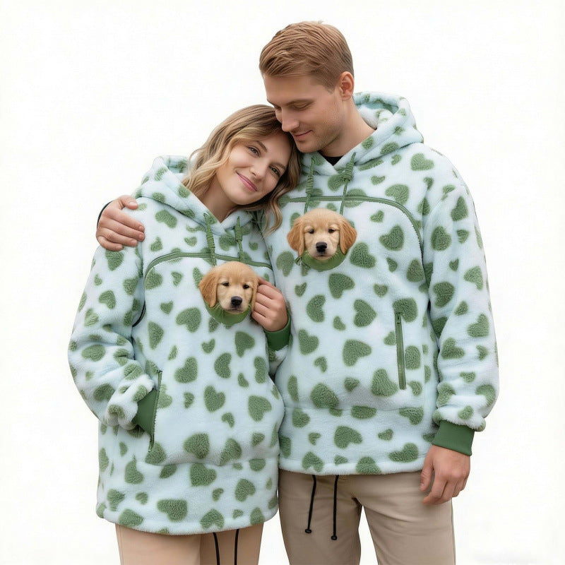 Women’s hoodie with integrated cat cave and extra soft fleece Fashion Glam