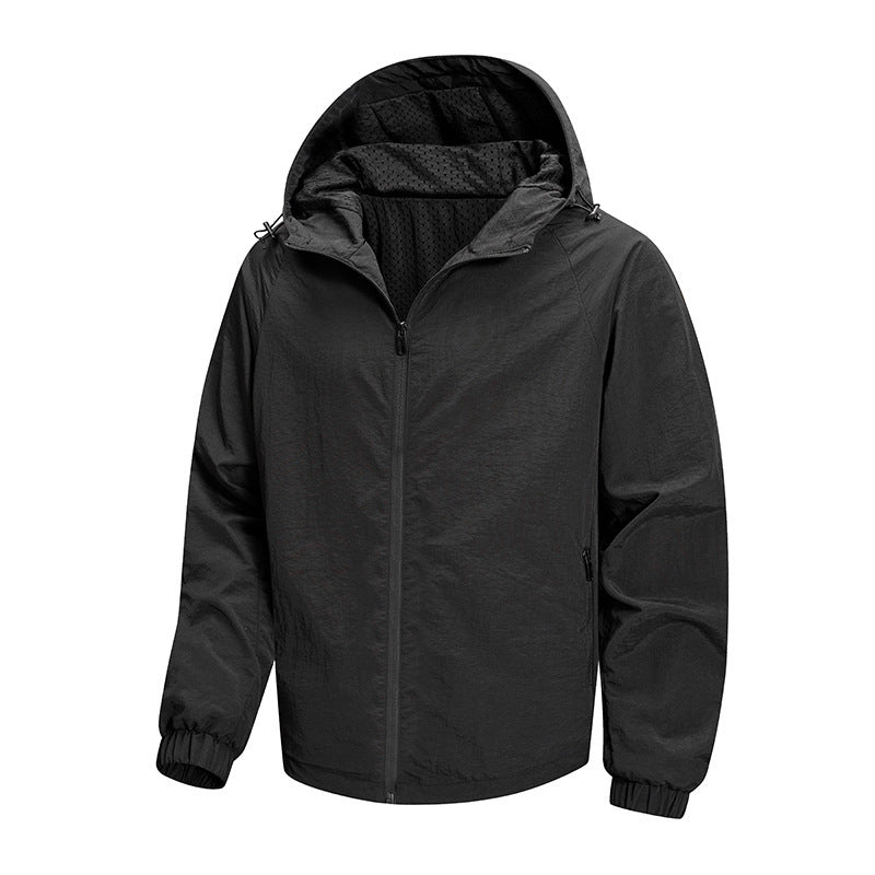 Men's Ultralight Packable Hoodie Jacket with Breathable Mesh Lining Fashion Glam