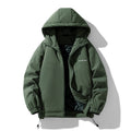 Men's water-repellent padded hooded jacket with thermos quilted lining Fashion Glam
