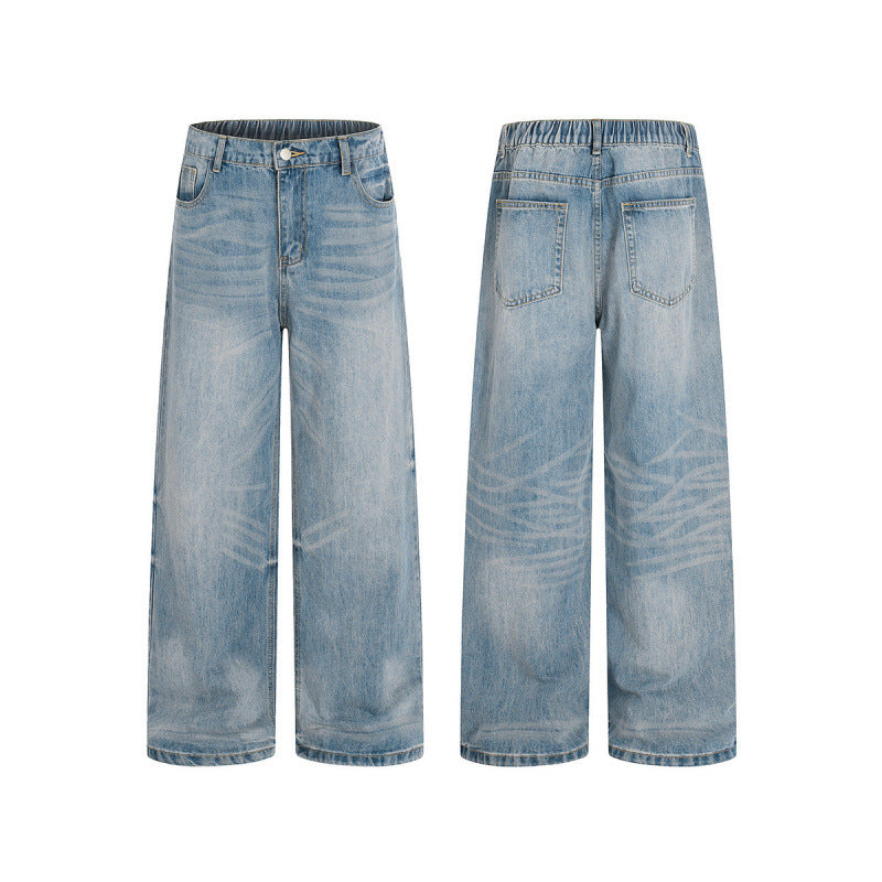 Women's Loose High-Waist Jeans made of lightweight Stonewashed Denim Fashion Glam