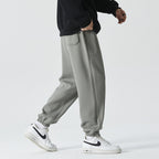 Men Comfortable Athletic Jogging Pants with Drawstring and Elastic Ankle Cuffs Fashion Glam