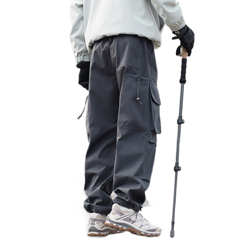 Men's Technical Outdoor Cargo Pants with Multi-Functional Pockets and Stretch Inserts Fashion Glam
