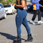 Women's High-Waisted Sculpting Skinny Jeans with Flat Cargo Pockets and Shaping Waistband Fashion Glam