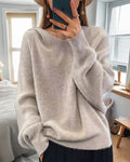 Women cozy Cashmere Sweater Fashion Glam