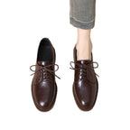 Women Classic Lace-up Shoes Made of Leather Fashion Glam